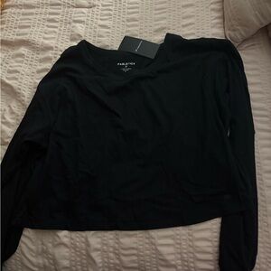 Fabletics Women's Black Crop Top